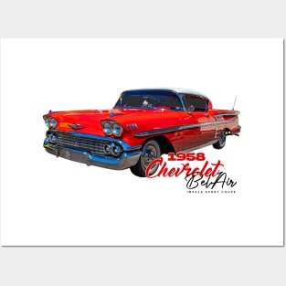 1958 Chevrolet BelAir Impala Sport Coupe Posters and Art